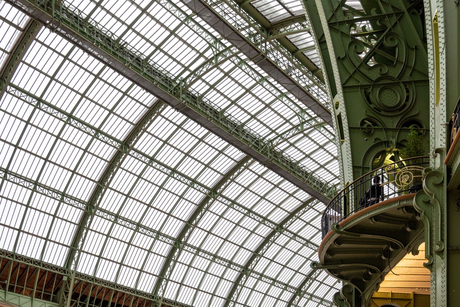 The iron and glass nave of the Grand Palais