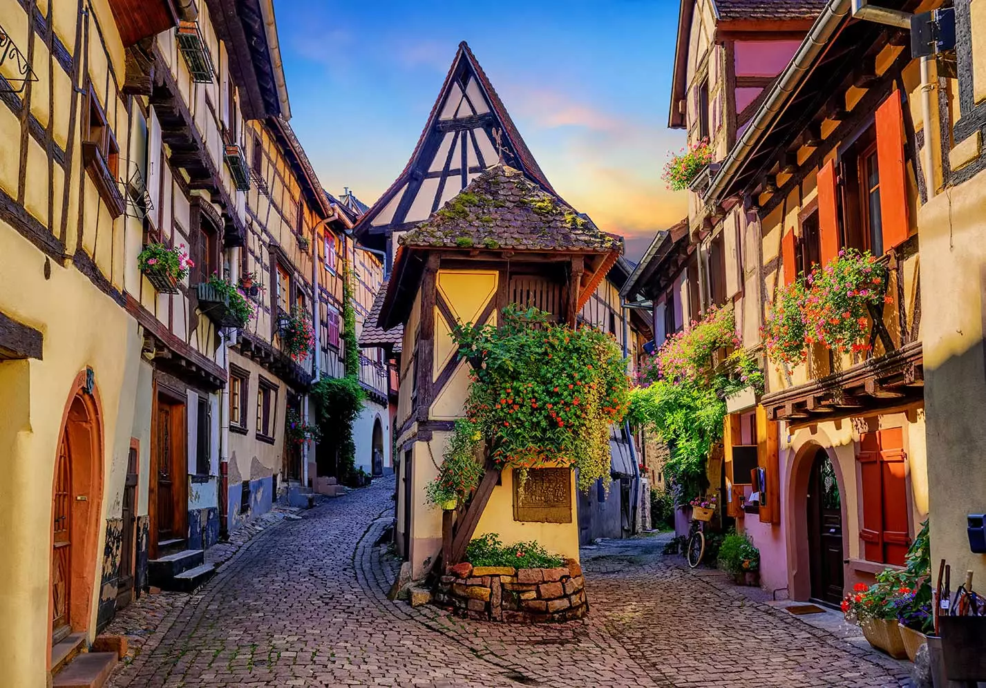 The colourful houses of Eguisheim