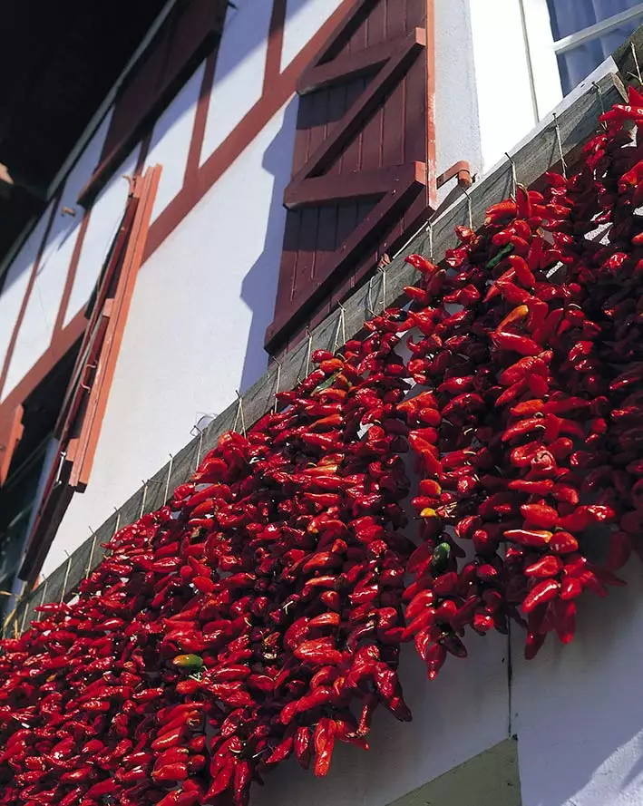 The pepper-hung façades of Espelette