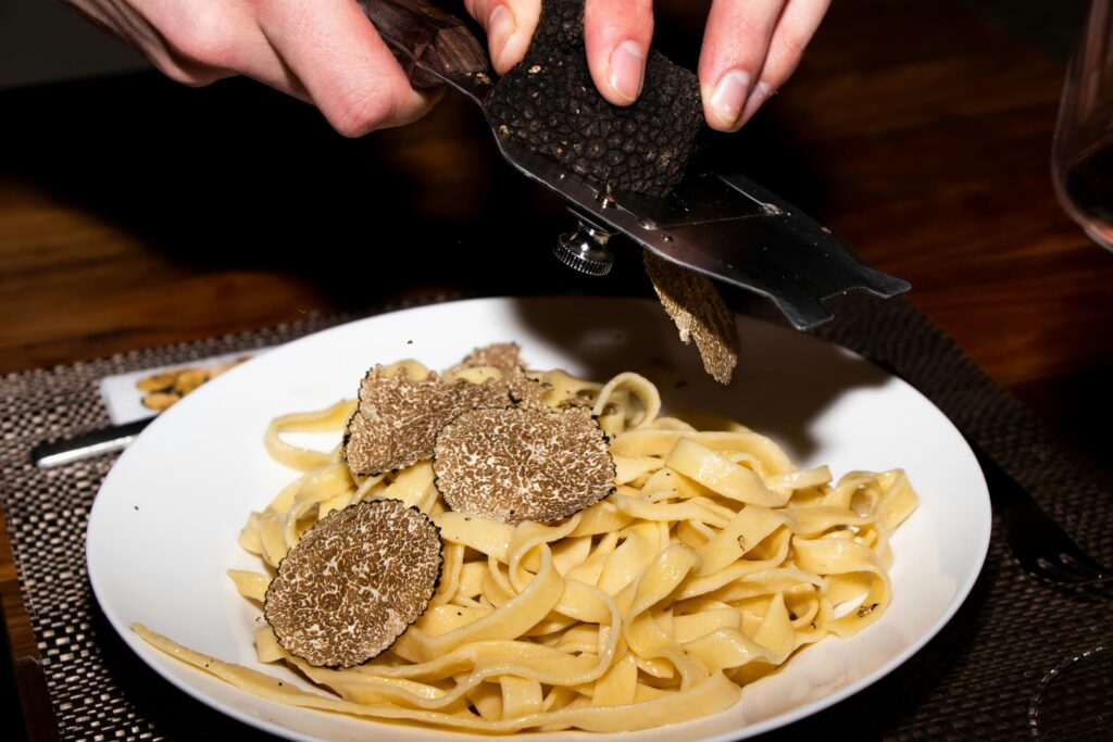 Pasta with truffles