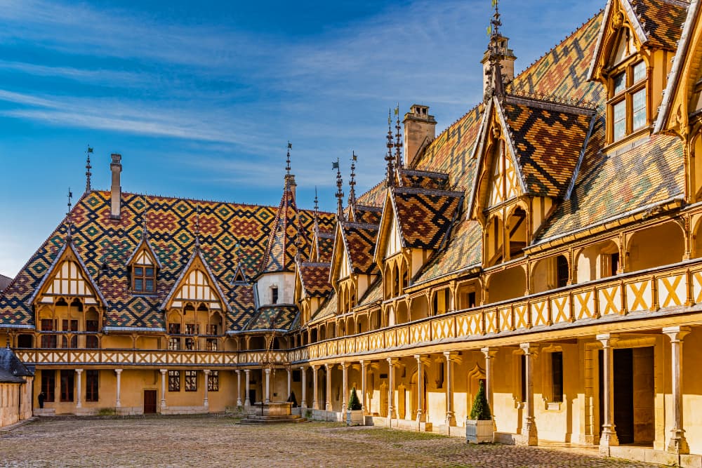 View of the Hospices de Beaunes