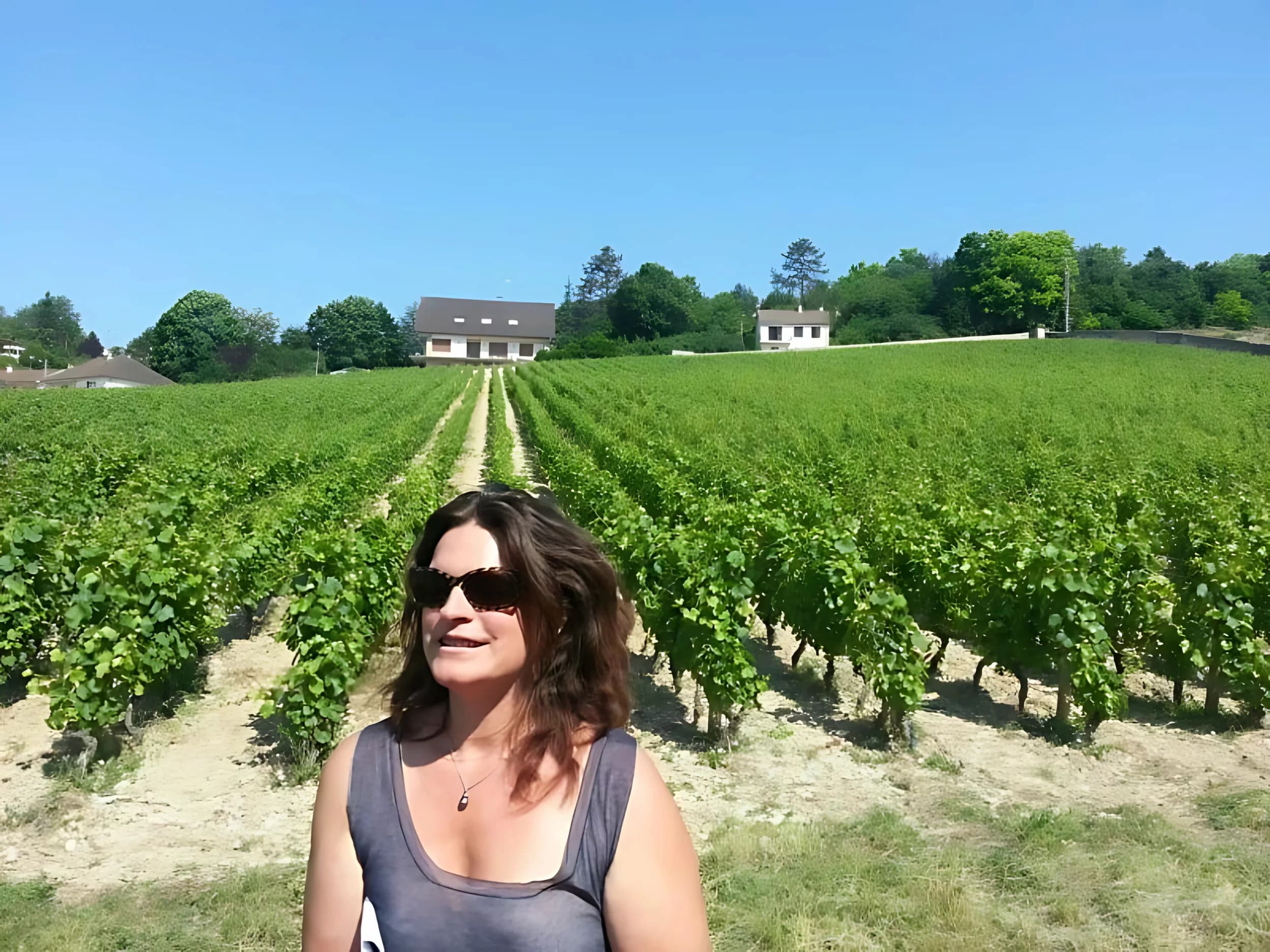 Marie Tesson in a Burgundy Vineyard