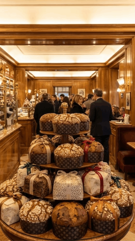 Panettone Season in Milan: Where Excellence Isn't Negotiable 7 Panettone in a Bakery