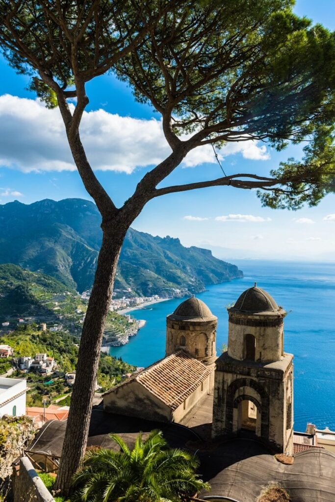 Amalfi Coast in Summer: The Right Hour from Capri to Ravello 12 a scenic view of the ocean and mountains