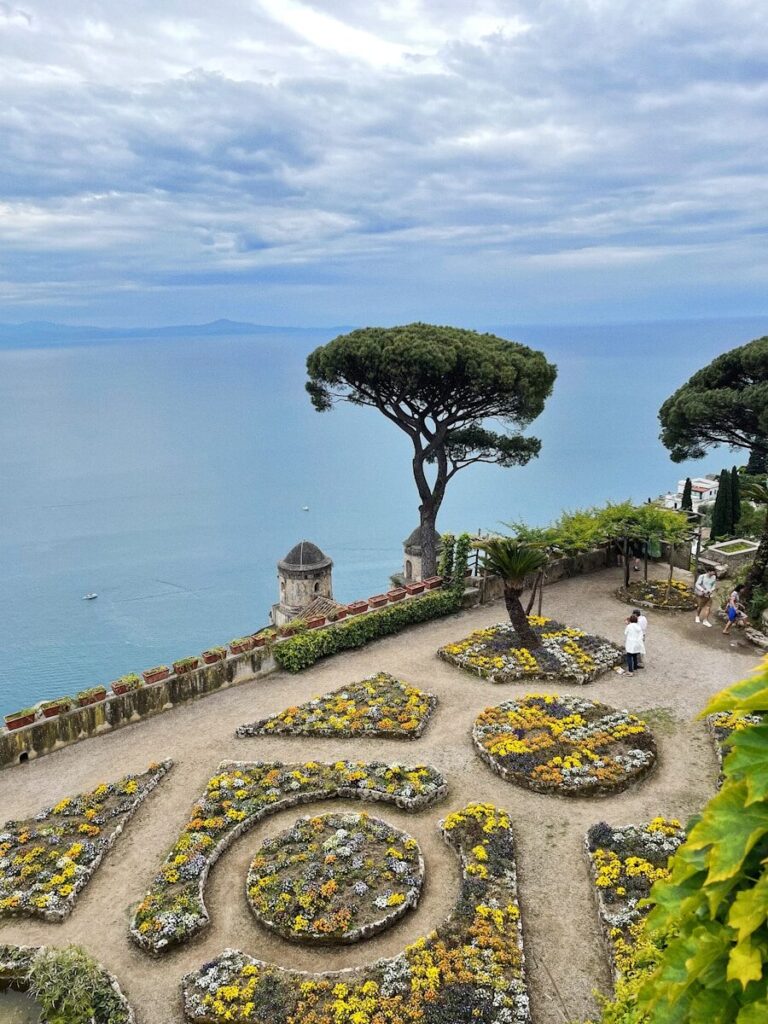 garden terrace overlooking the water